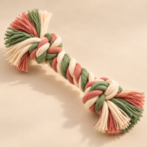 Natural Rope and Cotton Chew Set